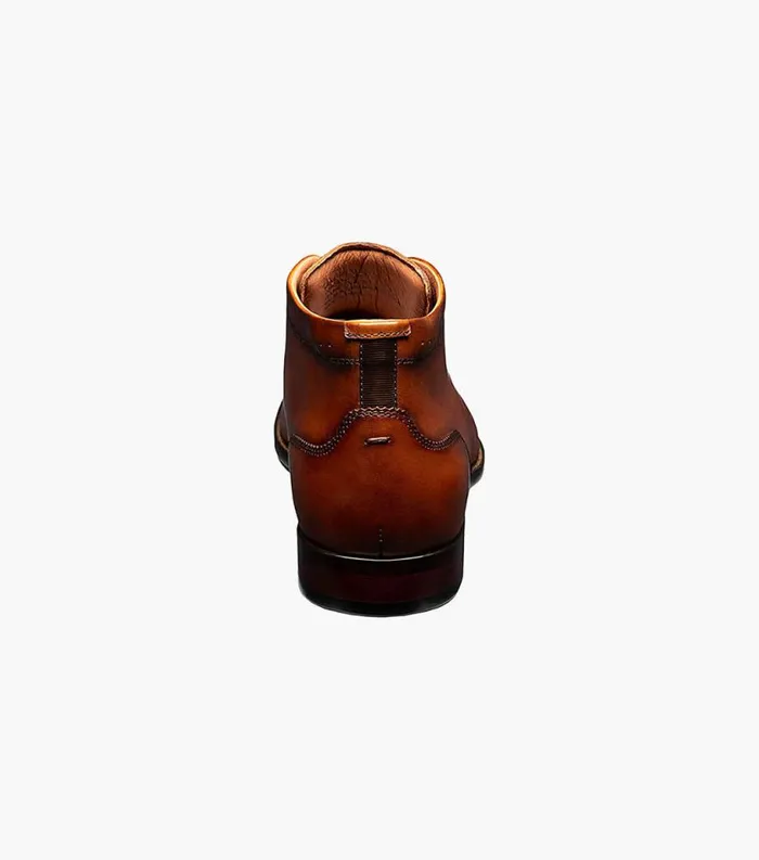 Men Sorrento Plain Toe Chukka Boot Cognac Florsheim Boots