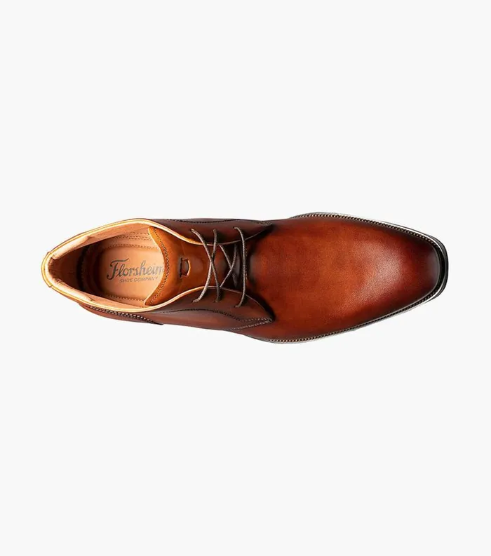 Men Sorrento Plain Toe Chukka Boot Cognac Florsheim Boots