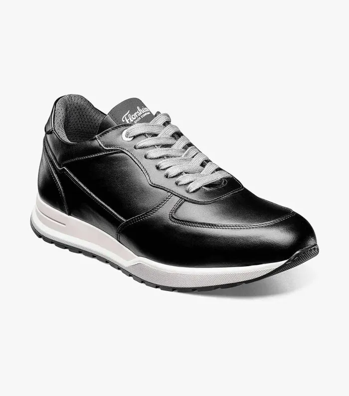 Men Space Moc Toe Lace Up Sneaker Black Florsheim Casual Shoes