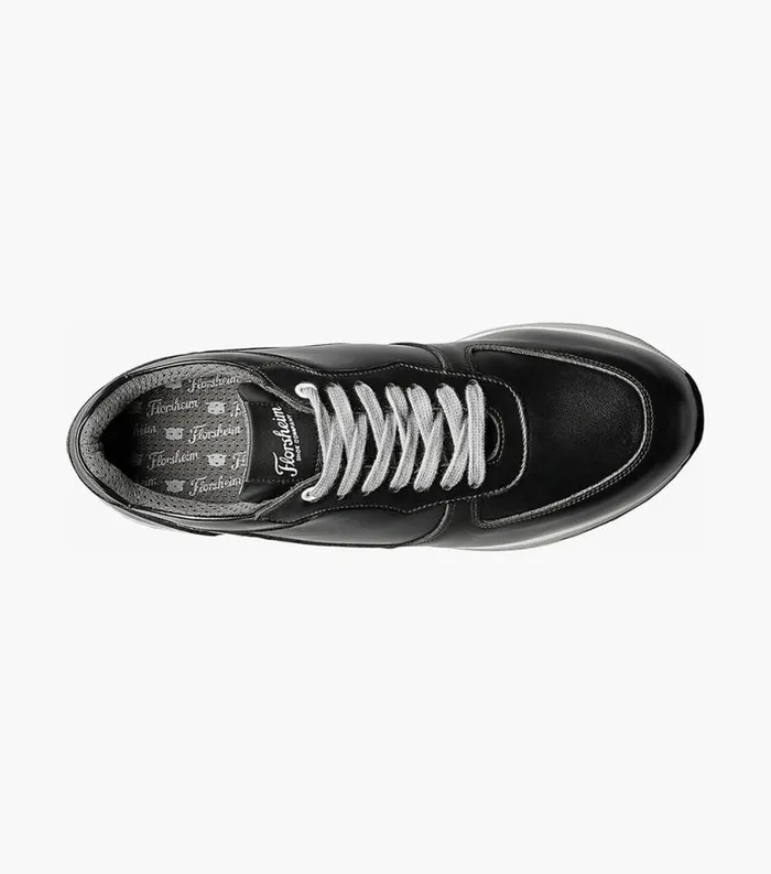 Men Space Moc Toe Lace Up Sneaker Black Florsheim Casual Shoes