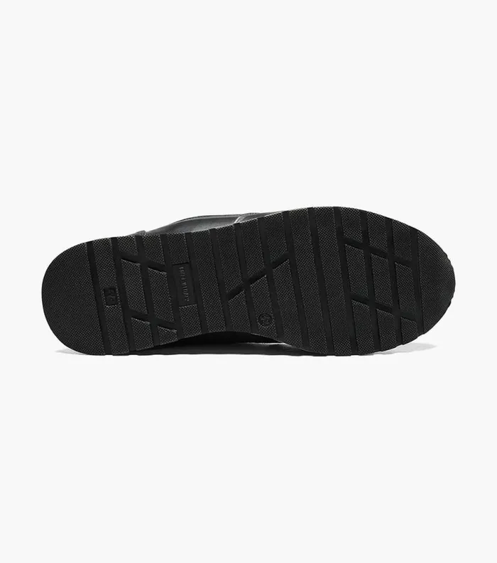 Men Space Moc Toe Lace Up Sneaker Black Florsheim Casual Shoes