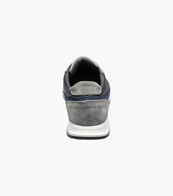Men Space Moc Toe Lace Up Sneaker Blue Multi Florsheim Casual Shoes