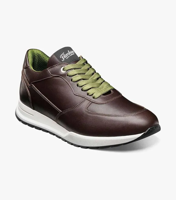 Men Space Moc Toe Lace Up Sneaker Brown Florsheim Casual Shoes