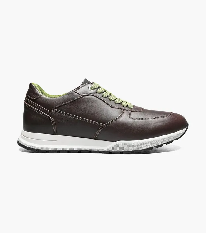 Men Space Moc Toe Lace Up Sneaker Brown Florsheim Casual Shoes