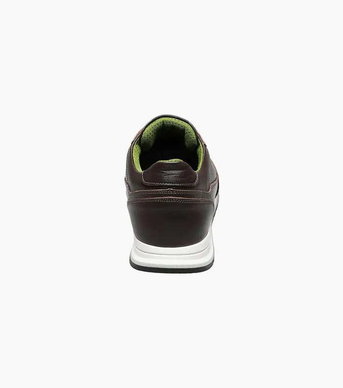 Men Space Moc Toe Lace Up Sneaker Brown Florsheim Casual Shoes