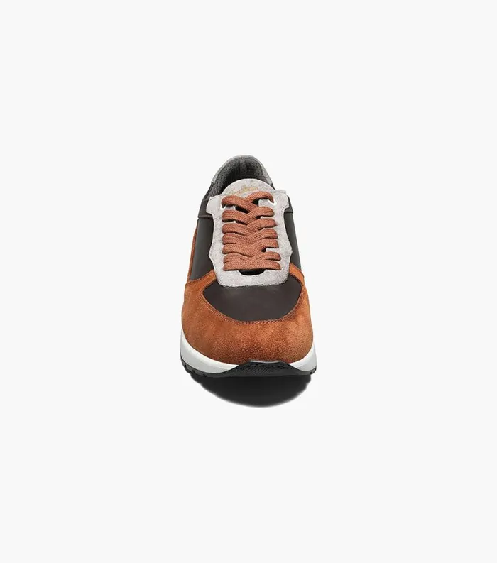 Men Space Moc Toe Lace Up Sneaker Tobacco Multi Florsheim Casual Shoes