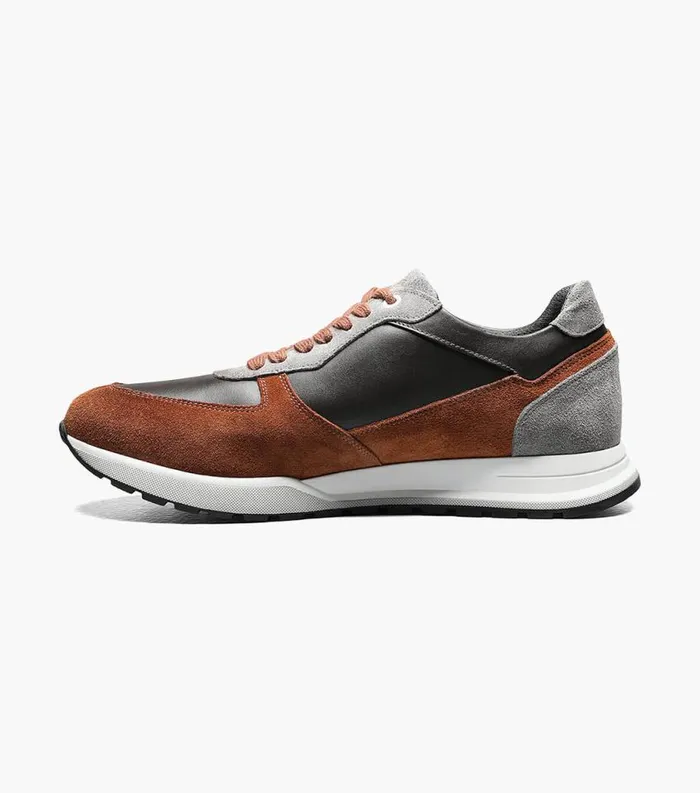 Men Space Moc Toe Lace Up Sneaker Tobacco Multi Florsheim Casual Shoes