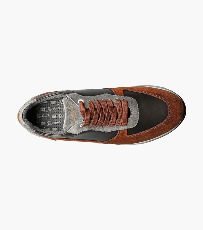 Men Space Moc Toe Lace Up Sneaker Tobacco Multi Florsheim Casual Shoes