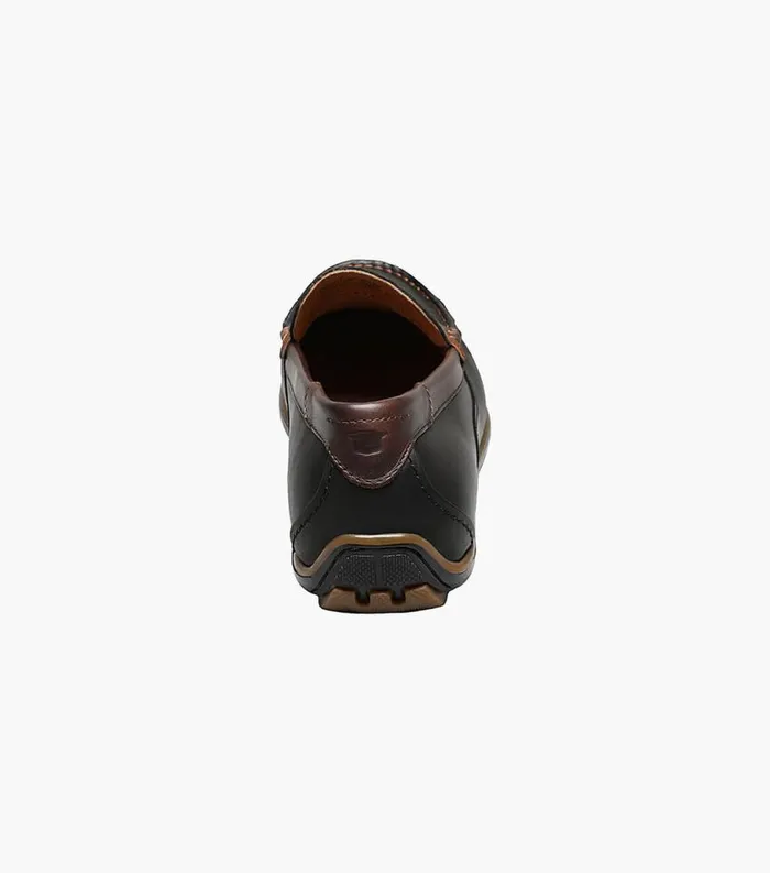 Men Sportster Moc Toe Penny Driver Black Multi Florsheim Casual Shoes