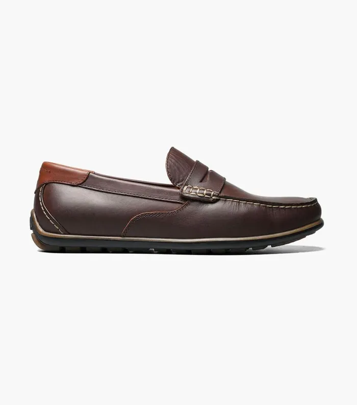 Men Sportster Moc Toe Penny Driver Brown Florsheim Casual Shoes