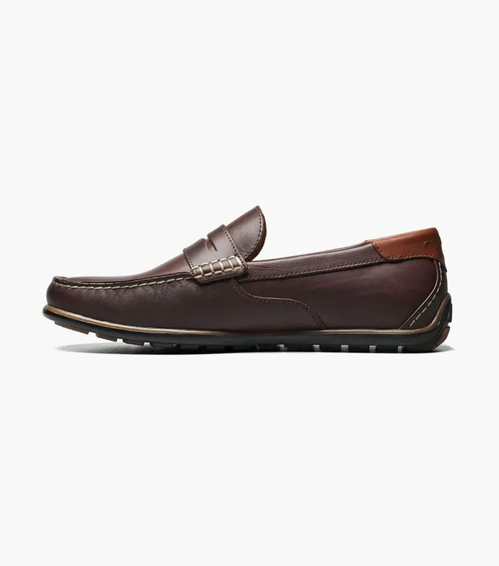 Men Sportster Moc Toe Penny Driver Brown Florsheim Casual Shoes