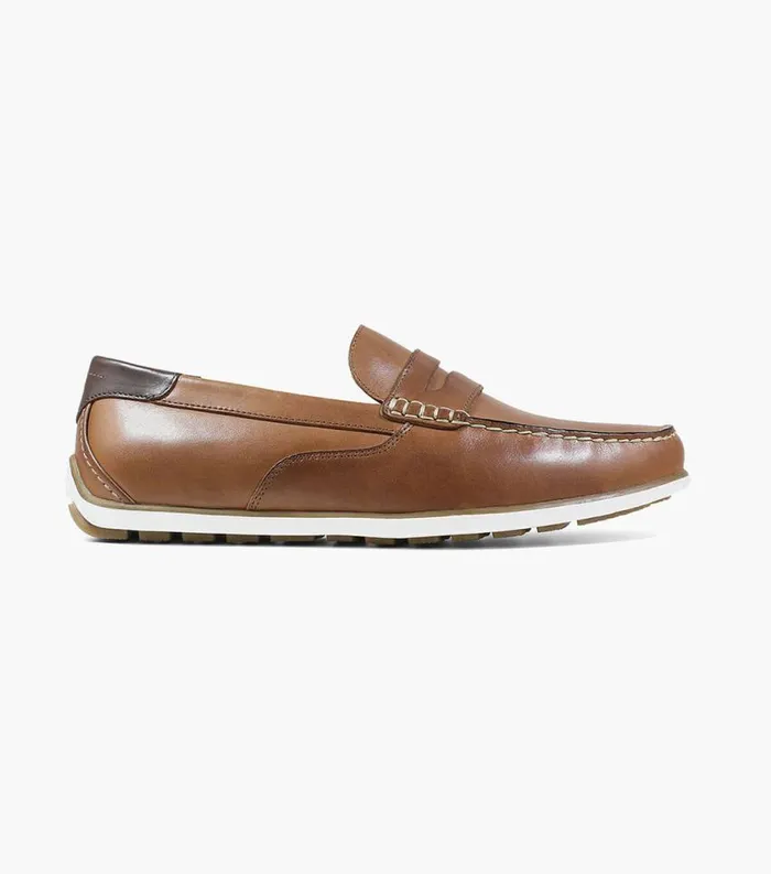 Men Sportster Moc Toe Penny Driver Cognac Florsheim Casual Shoes
