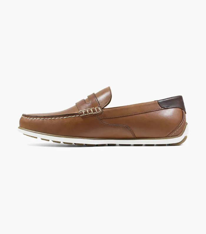 Men Sportster Moc Toe Penny Driver Cognac Florsheim Casual Shoes