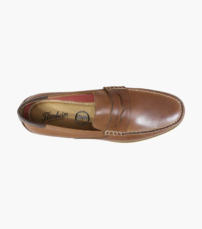 Men Sportster Moc Toe Penny Driver Cognac Florsheim Casual Shoes