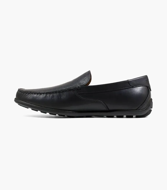 Men Sportster Moc Toe Venetian Driver Black Florsheim Casual Shoes