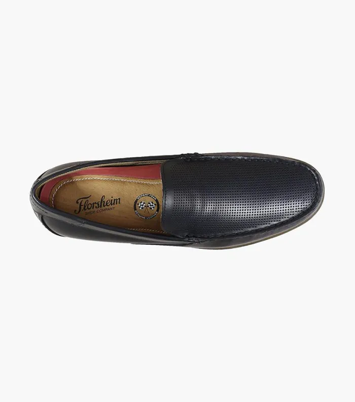 Men Sportster Moc Toe Venetian Driver Black Florsheim Casual Shoes
