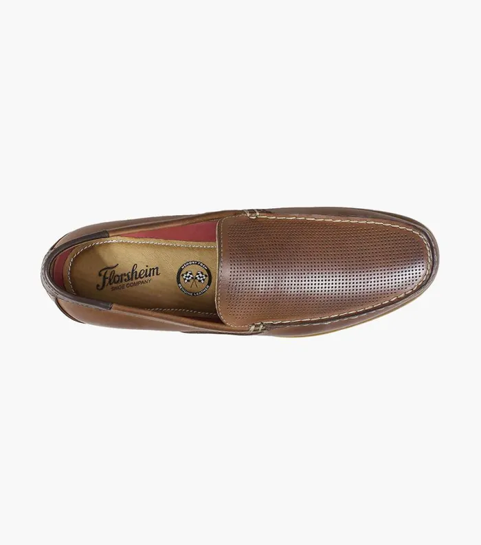 Men Sportster Moc Toe Venetian Driver Cognac Florsheim Casual Shoes