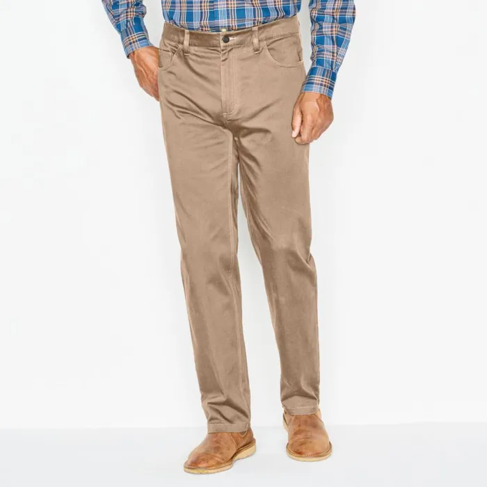 Men Stretch Tech Moleskin 5Pocket Pants Nubuck Orvis Pants