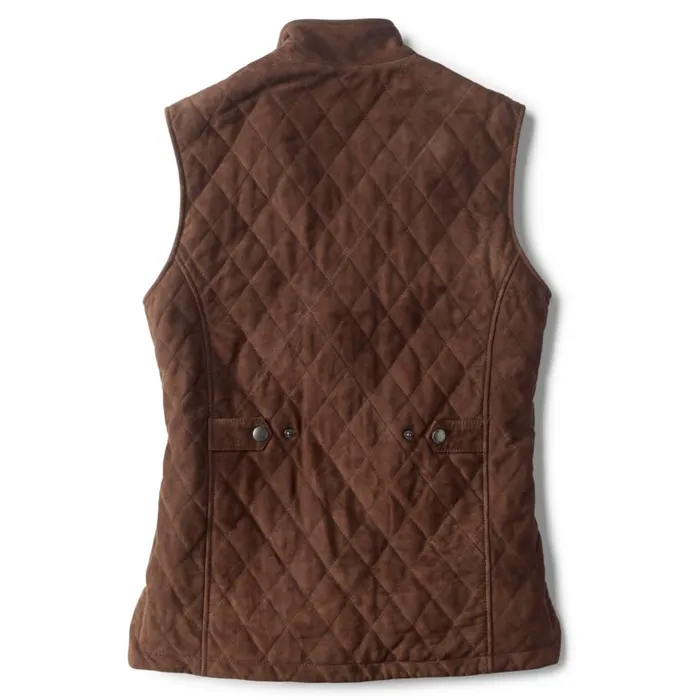 Men Suede Vest Coffee Orvis Jackets