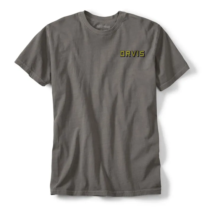 Men Tackle And Supply Badge TShirt Titanium Orvis Shirts