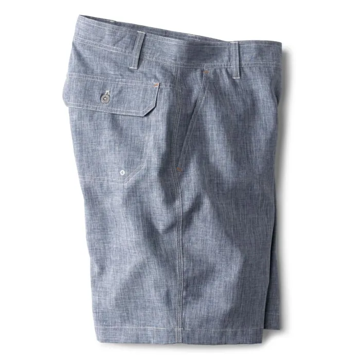 Men Tech Chambray Shorts Blue Chambray Orvis Shorts
