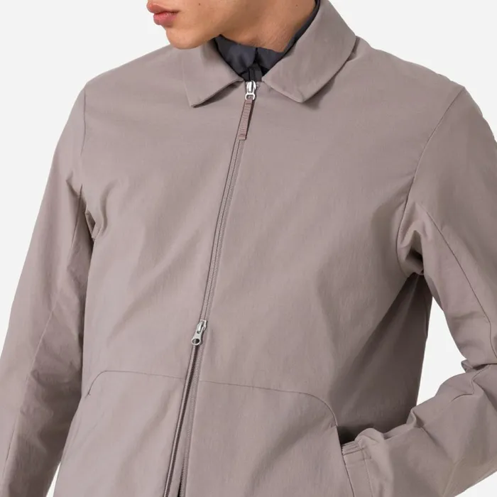 Men Tech Collar Jacket Blackgreydark Navyblackpale Brown Rapha Jackets and Vests