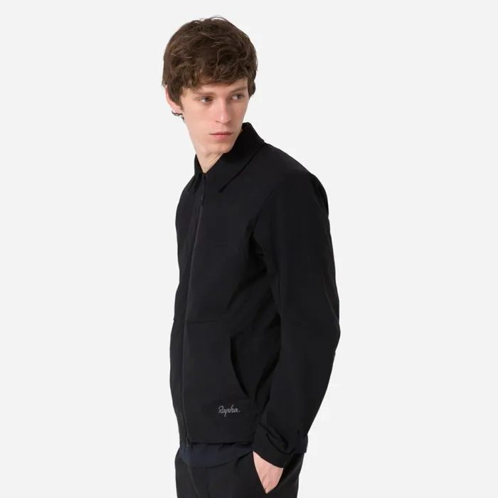 Men Tech Collar Jacket Blackgreydark Navyblackpale Brown Rapha Jackets and Vests