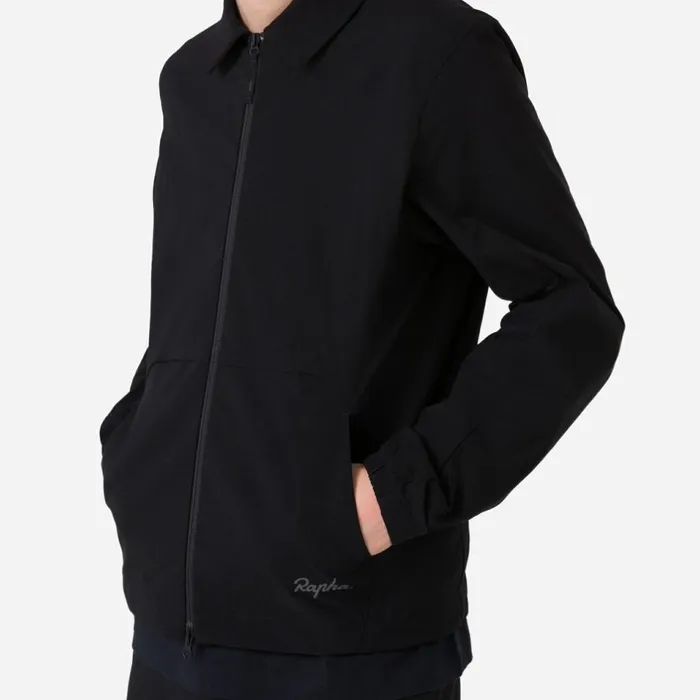 Men Tech Collar Jacket Blackgreydark Navyblackpale Brown Rapha Jackets and Vests