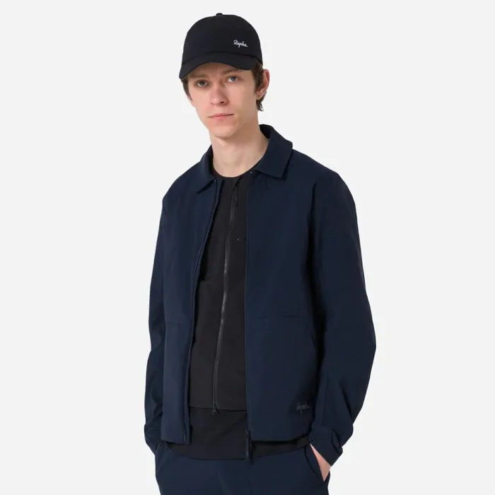 Men Tech Collar Jacket Blackgreydark Navyblackpale Brown Rapha Jackets and Vests