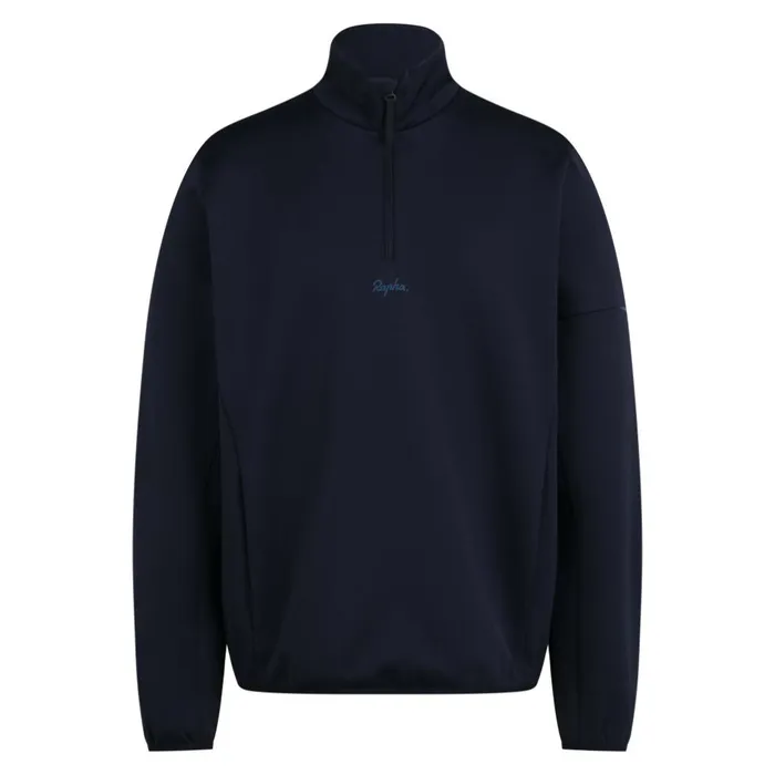 Men Tech Fleece Half Zip Blackgreynight Sky Pageant Blue Rapha Hoodies and Sweatshirts