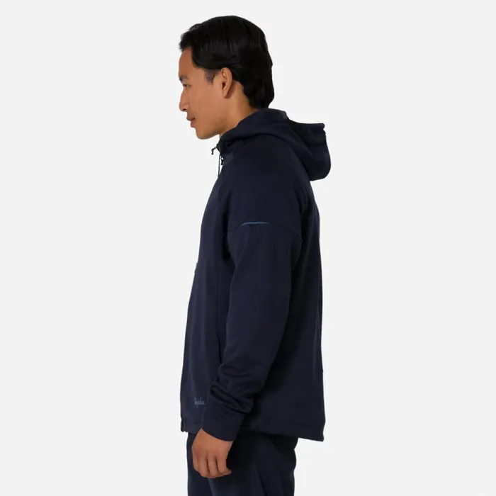 Men Tech Fleece Zip Hoodie Blackgreynight Sky Pageant Blue Rapha Hoodies and Sweatshirts
