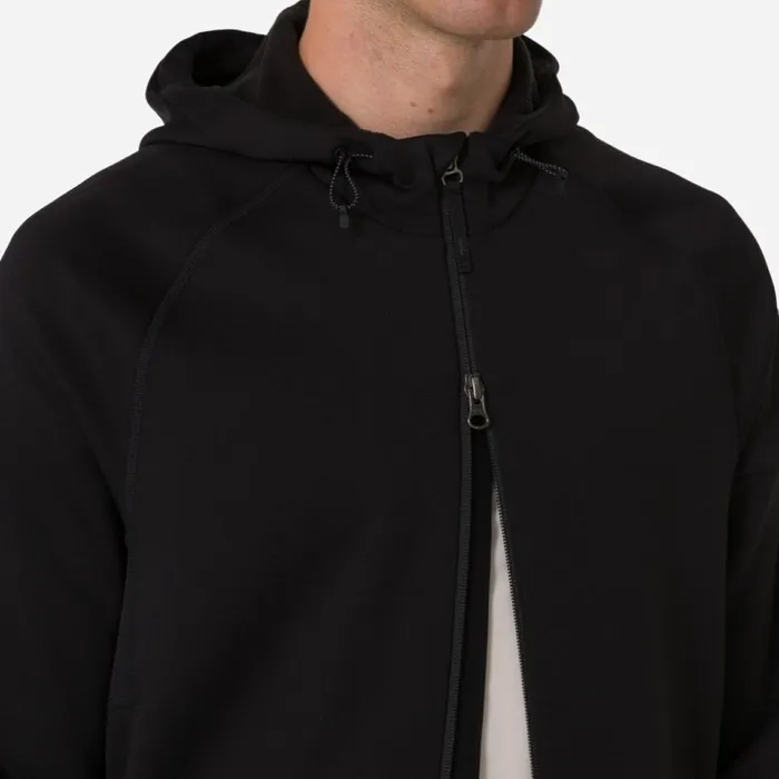 Men Tech Fleece Zip Hoodie Blackgreynight Sky Pageant Blue Rapha Hoodies and Sweatshirts