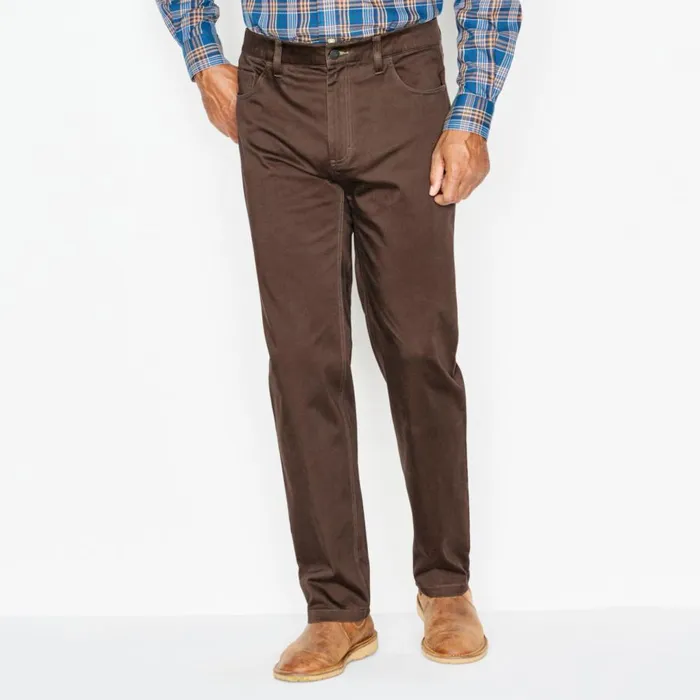 Men Tech Moleskin Chinos Dark Vicuna Orvis Pants