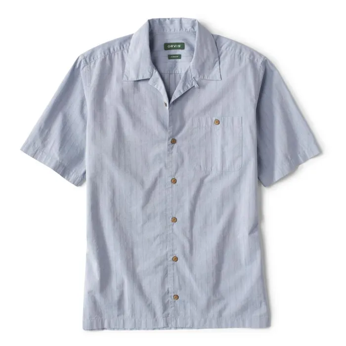 Men Textured Dobby ShortSleeved Shirt Blue Fog Orvis Shirts