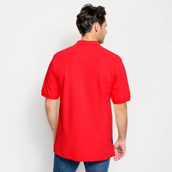 Men The Orvis Signature Polo Shirt Cardinal Orvis Shirts