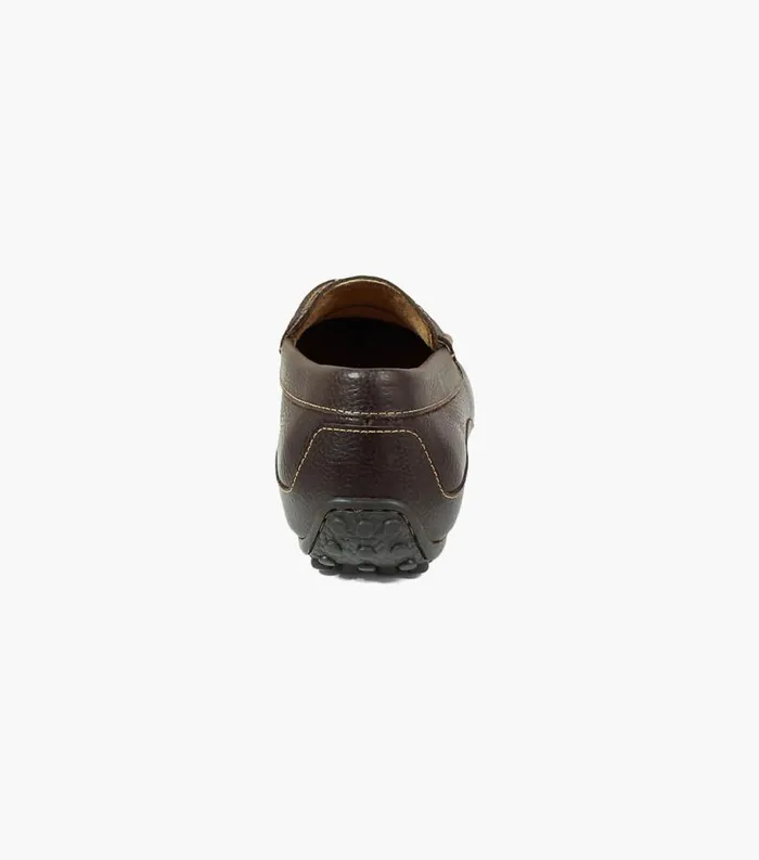 Men Throttle Moc Toe Penny Loafer Brown Florsheim Dress Shoes