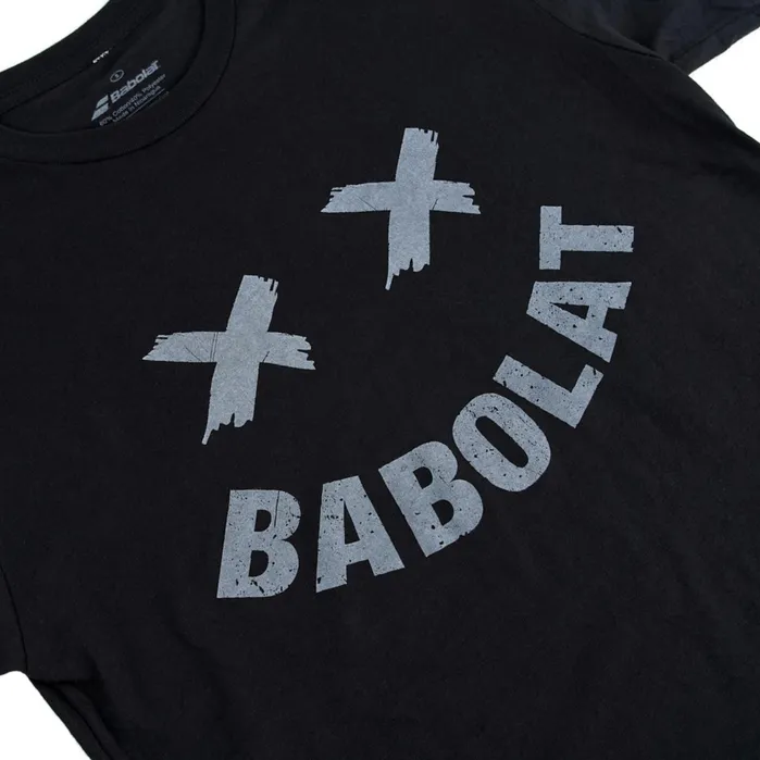 Men Tops Babolat Babolat Smile Tee Black