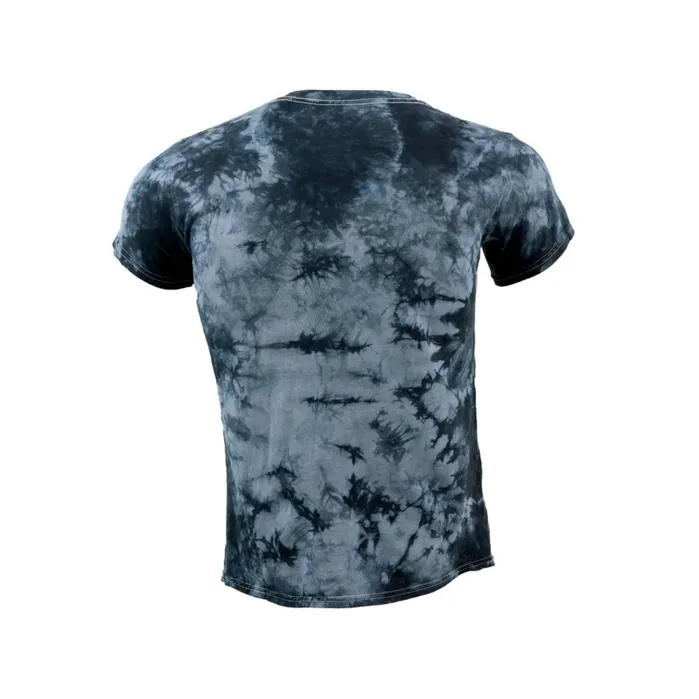 Men Tops Babolat Crystal Tie Dye Logo Tee Blackgrey Tiedye