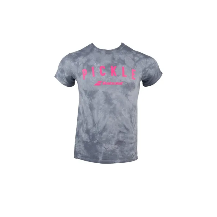 Men Tops Babolat Crystal Tie Dye Pickle Tee Silver Tie Dye