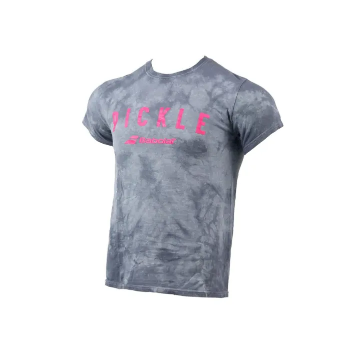 Men Tops Babolat Crystal Tie Dye Pickle Tee Silver Tie Dye
