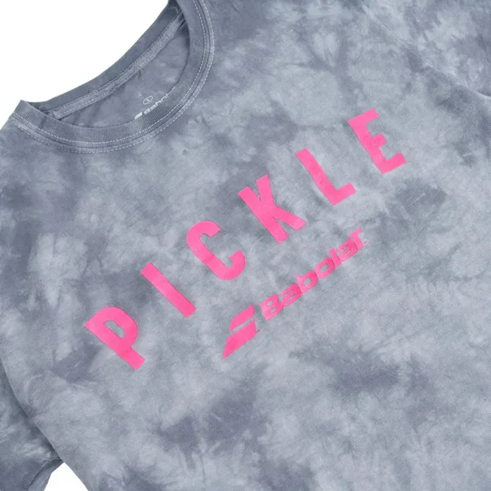 Men Tops Babolat Crystal Tie Dye Pickle Tee Silver Tie Dye