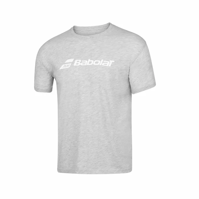 Men Tops Babolat Exercise Babolat Tee Men Flecked Gray