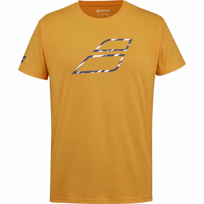 Men Tops Babolat Exercise Big Flag Tee Men Orange