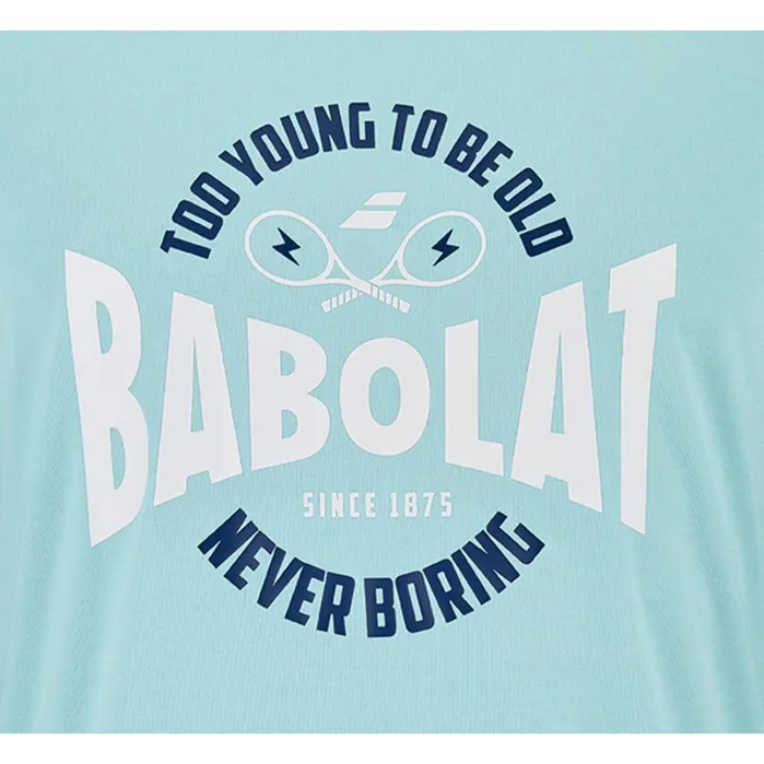 Men Tops Babolat Exercise Graphic Tee Heather Blue