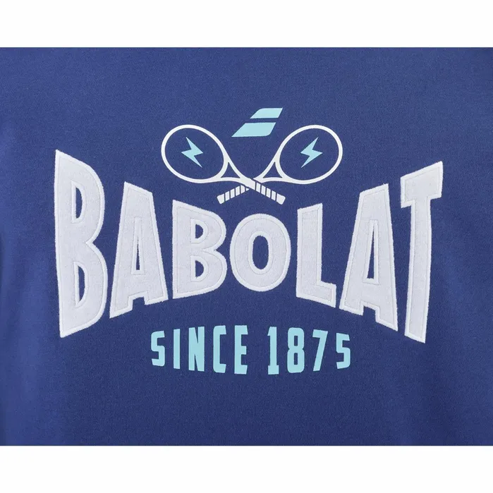 Men Tops Babolat Exercise Hood Sweat Blue