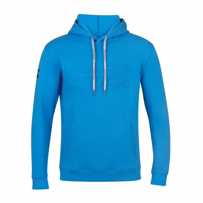Men Tops Babolat Exercise Hood Sweat Men Light Blue