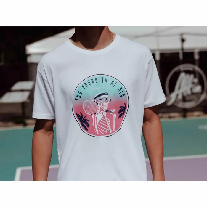 Men Tops Babolat Exercise Message Tee Heather Whitepink
