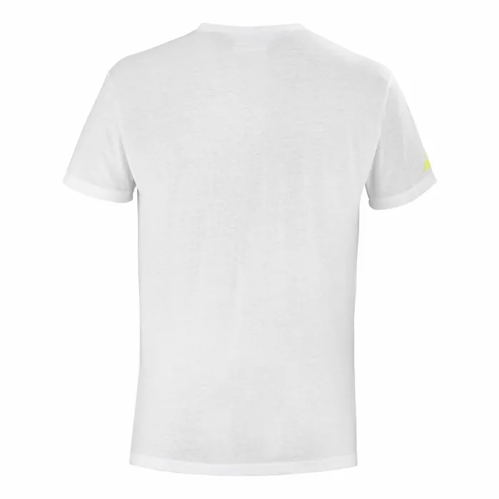 Men Tops Babolat Exercise Message Tee Whitepink