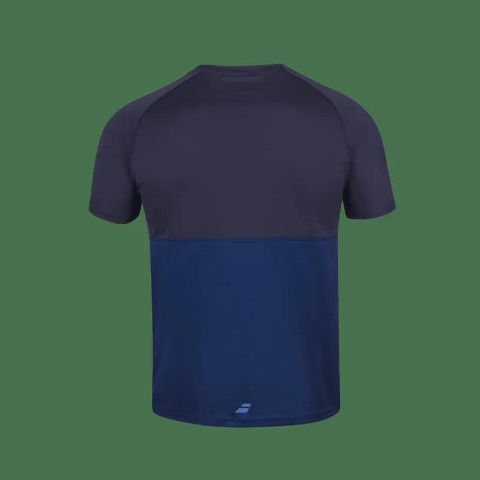 Men Tops Babolat Play Crew Neck Tee Dark Blue Men Tops Babolat Play Crew Neck Tee Dark Blue