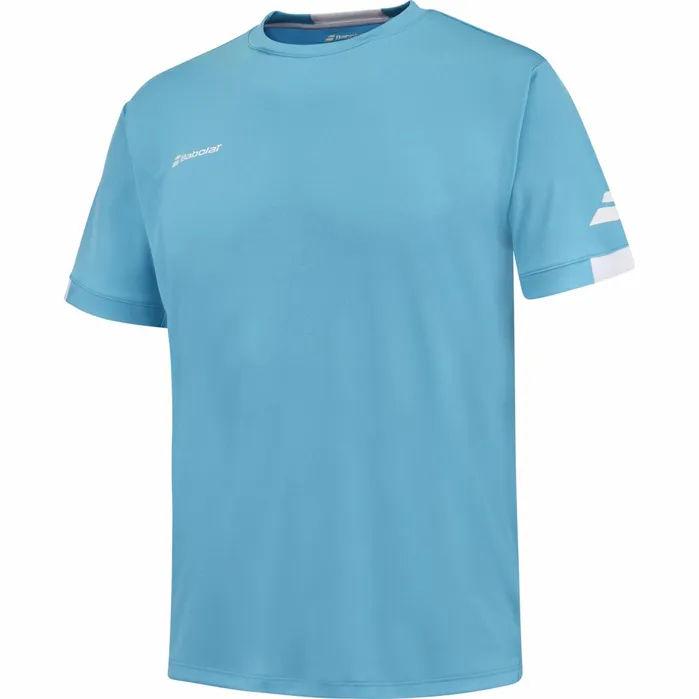 Men Tops Babolat Play Crew Neck Tee Men Light Blue